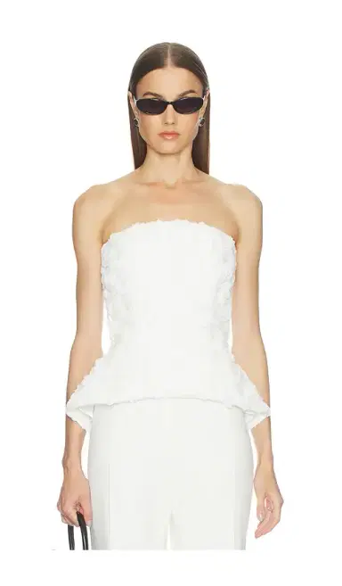 Nadine Merabi Phoebe White Top | Thumbnail 1 Nadine Merabi Phoebe White Top | Thumbnail 1