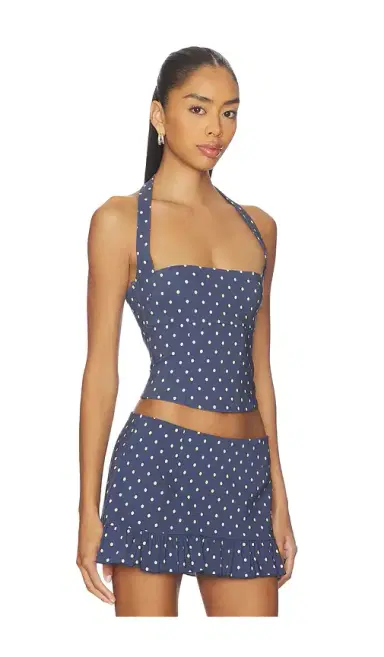 Tiger Mist Rio Halter Tie Bustier Top | Thumbnail 2 Tiger Mist Rio Halter Tie Bustier Top | Thumbnail 2