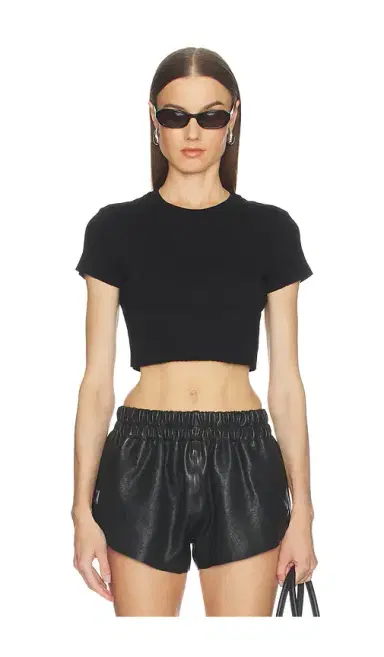 RE/DONE Cropped 60s Slim Tee | Thumbnail 1 RE/DONE Cropped 60s Slim Tee | Thumbnail 1