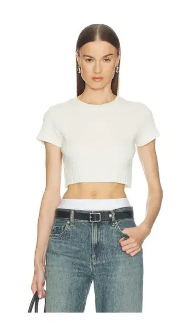 RE/DONE Cropped 60s Slim Tee | Thumbnail 1