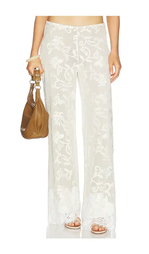 Yellow The Label Lottie Lace Pant