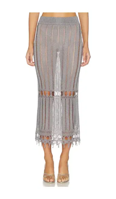 Lovers and Friends Francie Metallic Knit Maxi Skirt | Thumbnail 1 Lovers and Friends Francie Metallic Knit Maxi Skirt | Thumbnail 1