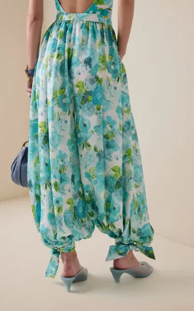 Chloé Printed Balloon-Leg Silk Trousers | Thumbnail 4