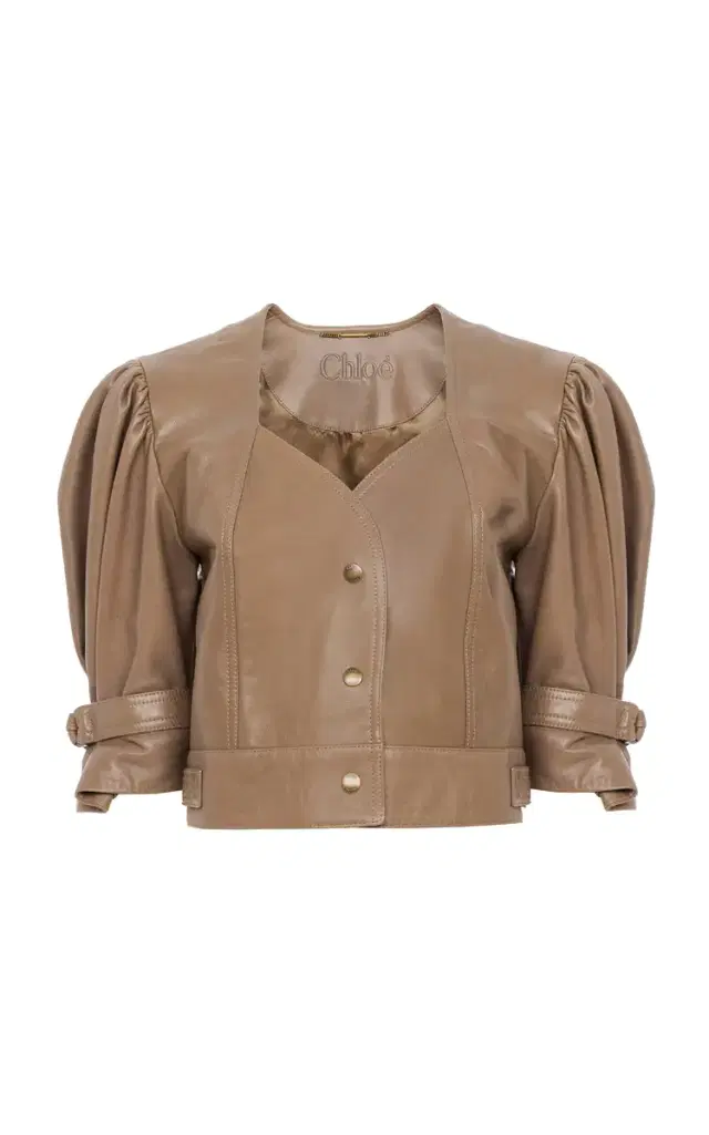 Chloé Cropped Leather Jacket