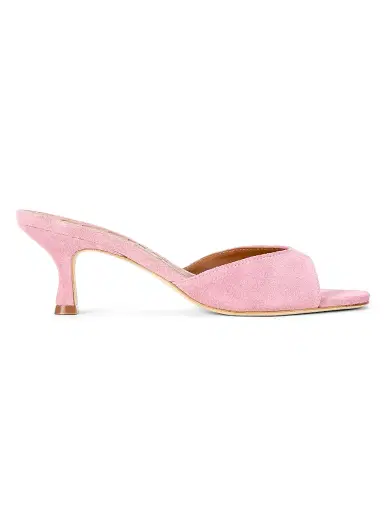 STAUD Women's Brigitte 55MM Suede Mules - Orchid | Thumbnail 1 STAUD Women's Brigitte 55MM Suede Mules - Orchid | Thumbnail 1