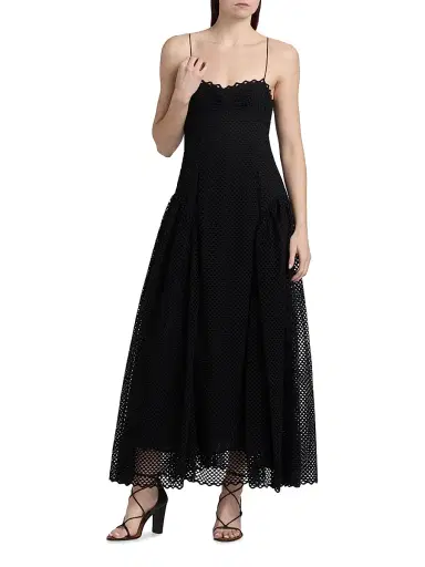 Ulla Johnson Women's Isotta Cotton Mesh Maxi Dress | Thumbnail 3 Ulla Johnson Women's Isotta Cotton Mesh Maxi Dress | Thumbnail 3