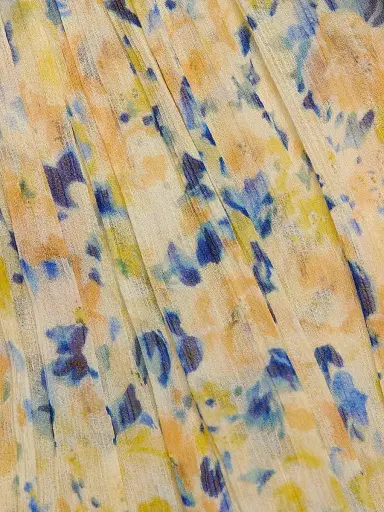 Ulla Johnson Women's Leandra Printed Silk Blouse - Daffodil - Size 0 | Thumbnail 7