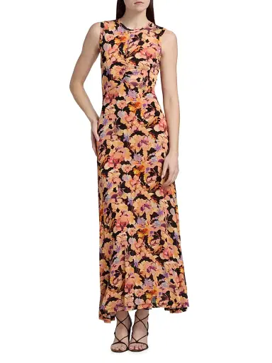 Ulla Johnson Women's Lina Floral Sleeveless Maxi Dress - Night Bloom - Size Small | Thumbnail 3 Ulla Johnson Women's Lina Floral Sleeveless Maxi Dress - Night Bloom - Size Small | Thumbnail 3