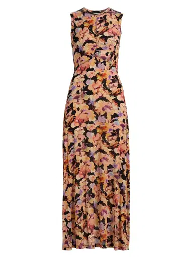 Ulla Johnson Women's Lina Floral Sleeveless Maxi Dress - Night Bloom - Size Small | Thumbnail 1 Ulla Johnson Women's Lina Floral Sleeveless Maxi Dress - Night Bloom - Size Small | Thumbnail 1