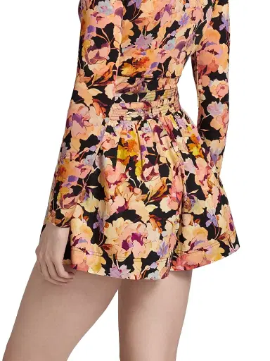 Ulla Johnson Women's Rowan Floral Cotton Shorts | Thumbnail 5 Ulla Johnson Women's Rowan Floral Cotton Shorts | Thumbnail 5