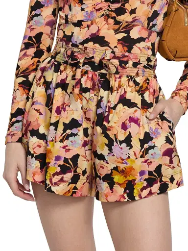 Ulla Johnson Women's Rowan Floral Cotton Shorts | Thumbnail 6 Ulla Johnson Women's Rowan Floral Cotton Shorts | Thumbnail 6