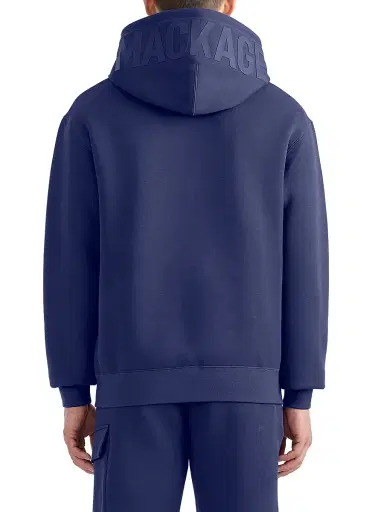 Mackage Men's Kolton Double-Face Jersey Logo Hoodie - Mineral Blue | Thumbnail 5