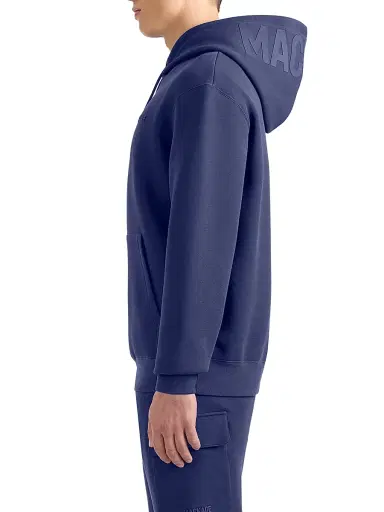 Mackage Men's Kolton Double-Face Jersey Logo Hoodie - Mineral Blue | Thumbnail 6
