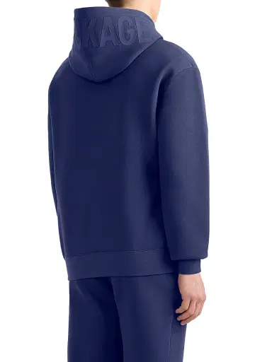 Mackage Men's Kolton Double-Face Jersey Logo Hoodie - Mineral Blue | Thumbnail 7