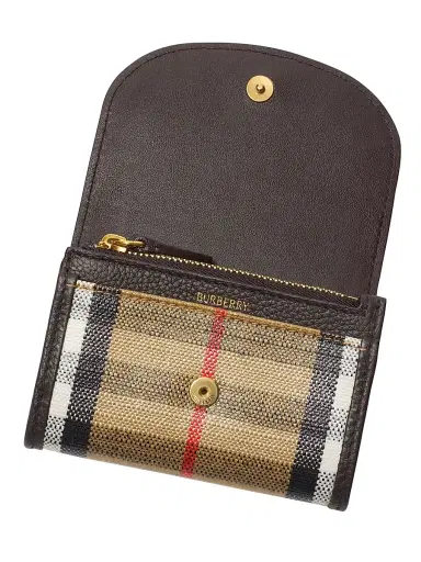 Burberry Women's Highlands Check Coin Purse - Sand | Thumbnail 2