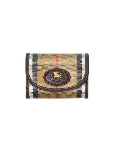 Burberry Women's Highlands Check Coin Purse - Sand | Thumbnail 1