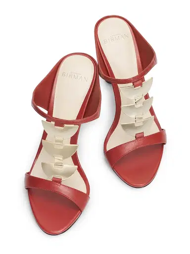 Alexandre Birman Women's Lia 85MM Leather T-Strap Sandals - Henna - Size 11.5 | Thumbnail 4