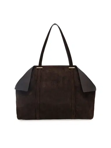 Ferragamo Women's Scarf Suede Tote Bag | Thumbnail 4 Ferragamo Women's Scarf Suede Tote Bag | Thumbnail 4