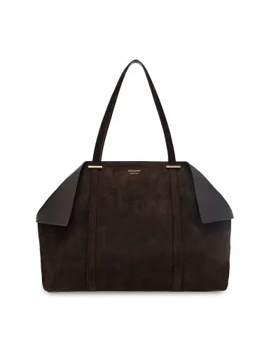 Ferragamo Women's Scarf Suede Tote Bag | Thumbnail 1 Ferragamo Women's Scarf Suede Tote Bag | Thumbnail 1