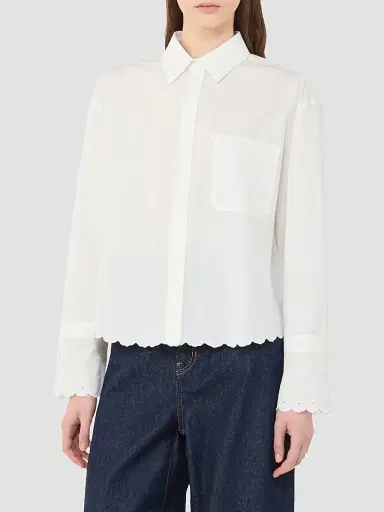 Weekend Max Mara Women's Breast Pocket Cotton Shirt | Thumbnail 3 Weekend Max Mara Women's Breast Pocket Cotton Shirt | Thumbnail 3