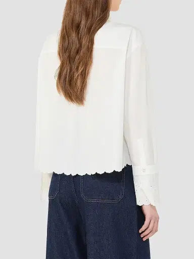 Weekend Max Mara Women's Breast Pocket Cotton Shirt | Thumbnail 4 Weekend Max Mara Women's Breast Pocket Cotton Shirt | Thumbnail 4