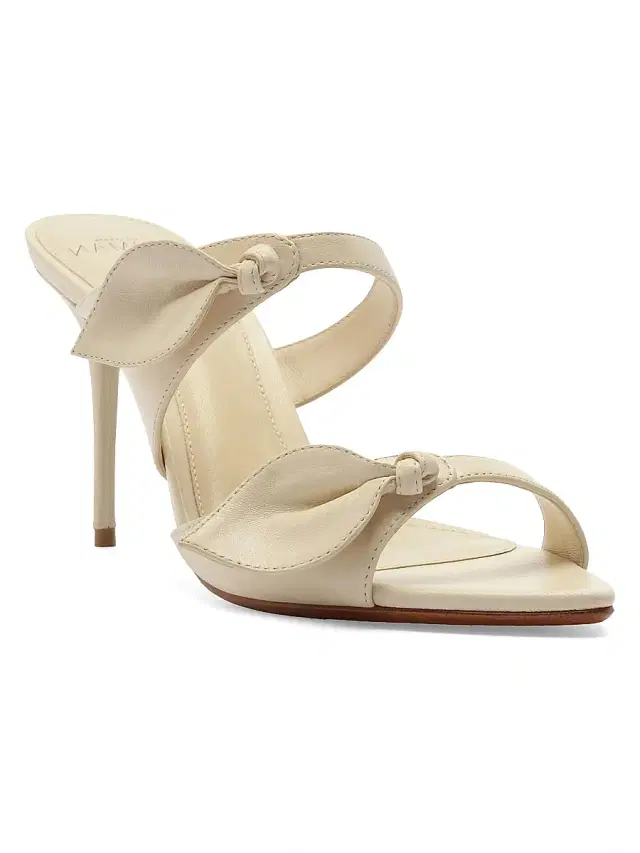 Women's Magnolia 85MM Leather Mules - Eggshell