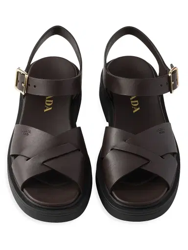 Prada Women's Leather Sandals | Thumbnail 4