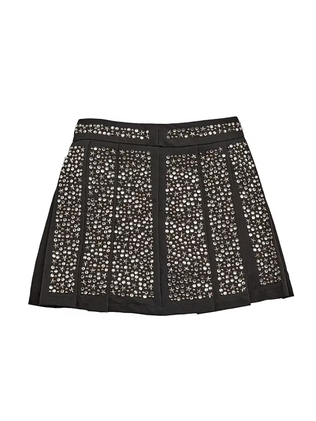 John Richmond x Eva Leah Little Girl's & Girl's Embellished Pleated Skirt - Black