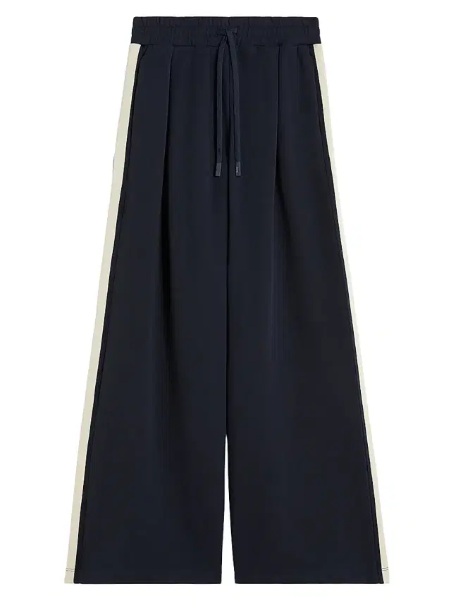 Women's Cotton Jersey Trousers - Navy