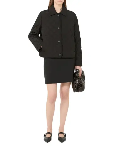 Weekend Max Mara Women's Short Padded Jacket in Water Repellent Fabric - Black - Size 14 | Thumbnail 2 Weekend Max Mara Women's Short Padded Jacket in Water Repellent Fabric - Black - Size 14 | Thumbnail 2