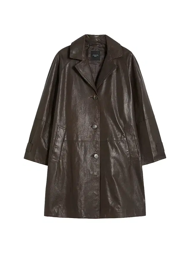 Weekend Max Mara Women's Nappa Leather Overcoat - Brown