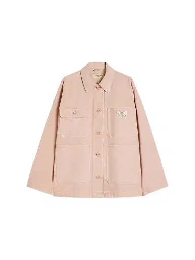 Weekend Max Mara Women's Cotton Canvas Workwear Jacket - Pink | Thumbnail 1 Weekend Max Mara Women's Cotton Canvas Workwear Jacket - Pink | Thumbnail 1