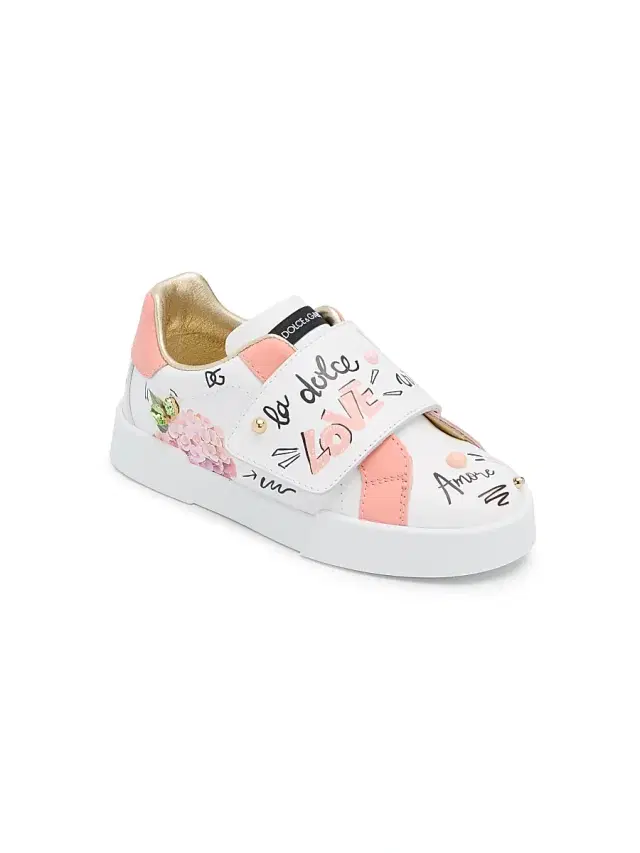 Dolce & Gabbana Little Girl's Leather Low-Top Sneakers 9.5 (Toddler)