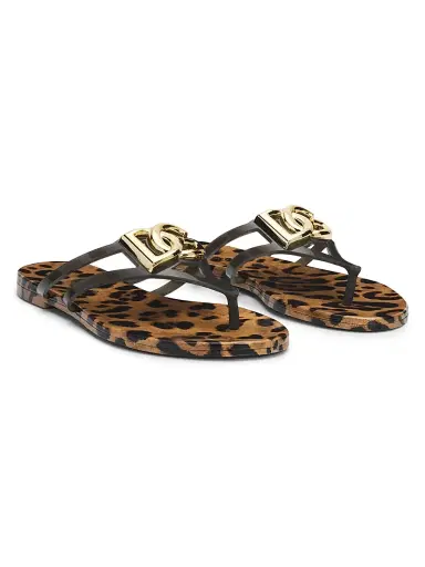 Dolce & Gabbana Women's DG Jelly Printed Sandals - Leo - Size 12 | Thumbnail 2 Dolce & Gabbana Women's DG Jelly Printed Sandals - Leo - Size 12 | Thumbnail 2