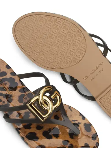 Dolce & Gabbana Women's DG Jelly Printed Sandals - Leo - Size 12 | Thumbnail 5 Dolce & Gabbana Women's DG Jelly Printed Sandals - Leo - Size 12 | Thumbnail 5