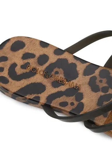 Dolce & Gabbana Women's DG Jelly Printed Sandals - Leo - Size 12 | Thumbnail 6 Dolce & Gabbana Women's DG Jelly Printed Sandals - Leo - Size 12 | Thumbnail 6