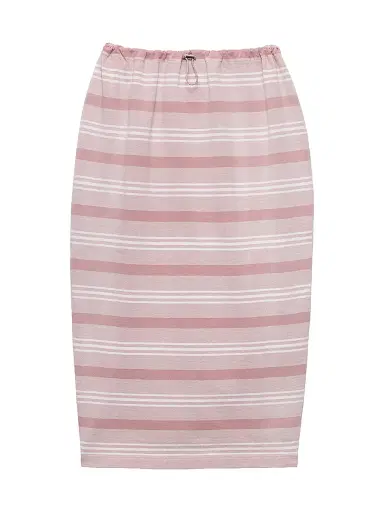 Prada Women's Bayadere Print Pique Skirt - Pink - Size 6 | Thumbnail 1