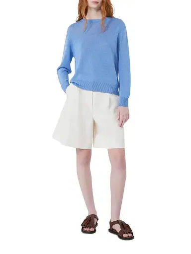 Weekend Max Mara Women's Linen Yarn Jumper - Light Blue - Size Large | Thumbnail 2