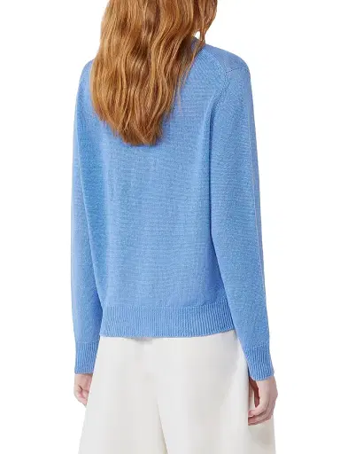 Weekend Max Mara Women's Linen Yarn Jumper - Light Blue - Size Large | Thumbnail 4