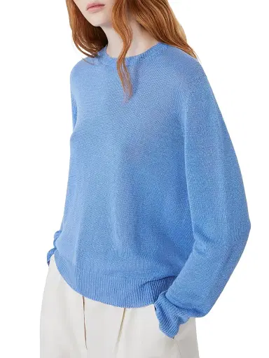 Weekend Max Mara Women's Linen Yarn Jumper - Light Blue - Size Large | Thumbnail 5