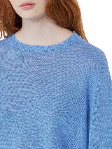 Weekend Max Mara Women's Linen Yarn Jumper - Light Blue - Size Large | Thumbnail 6