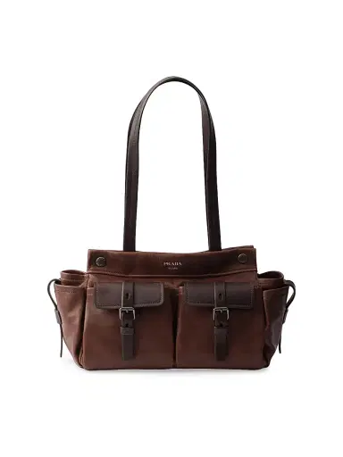 Prada Women's Route Medium Leather Tote Bag | Thumbnail 1