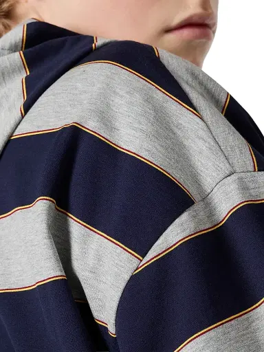 Miu Miu Women's Striped Jersey Hoodie - Blue Multi - Size Small | Thumbnail 5