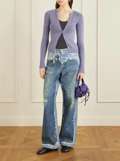 Acne Studios 1981 Trompe L'oeil Printed Organic Straight-leg Jeans | Thumbnail 2 Acne Studios 1981 Trompe L'oeil Printed Organic Straight-leg Jeans | Thumbnail 2