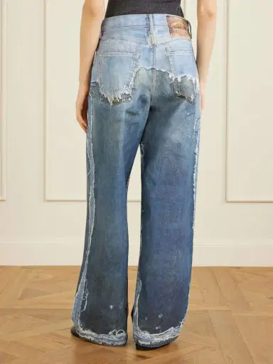 Acne Studios 1981 Trompe L'oeil Printed Organic Straight-leg Jeans | Thumbnail 4 Acne Studios 1981 Trompe L'oeil Printed Organic Straight-leg Jeans | Thumbnail 4