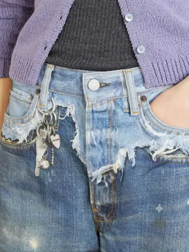 Acne Studios 1981 Trompe L'oeil Printed Organic Straight-leg Jeans | Thumbnail 5 Acne Studios 1981 Trompe L'oeil Printed Organic Straight-leg Jeans | Thumbnail 5