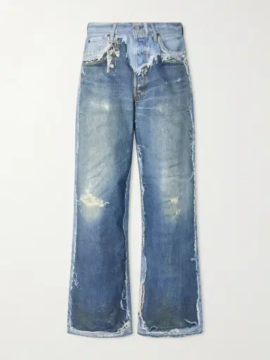 Acne Studios 1981 Trompe L'oeil Printed Organic Straight-leg Jeans | Thumbnail 6 Acne Studios 1981 Trompe L'oeil Printed Organic Straight-leg Jeans | Thumbnail 6