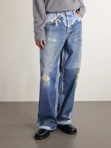 Acne Studios 1981 Trompe L'oeil Printed Organic Straight-leg Jeans | Thumbnail 8 Acne Studios 1981 Trompe L'oeil Printed Organic Straight-leg Jeans | Thumbnail 8