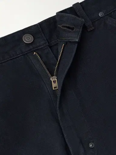 A.PRESSE Vintage Wide-Leg Cotton, Hemp and Silk-Blend Canvas Trousers - Men | Thumbnail 6 A.PRESSE Vintage Wide-Leg Cotton, Hemp and Silk-Blend Canvas Trousers - Men | Thumbnail 6