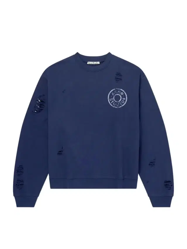 Acne Studios Franziska Oversized Distressed Logo-Print Cotton-Blend Jersey Sweatshirt - Men